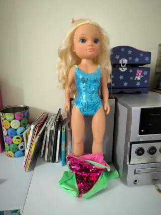 Nancy Sirena Lentejuelas Rosa y Azul