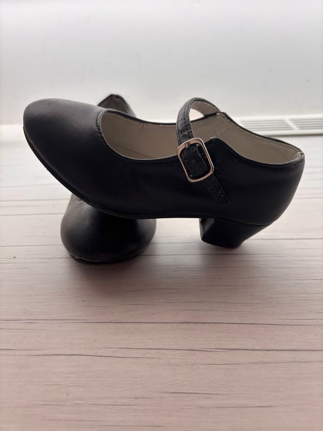 Zapatos Flamenco Tacón Negro