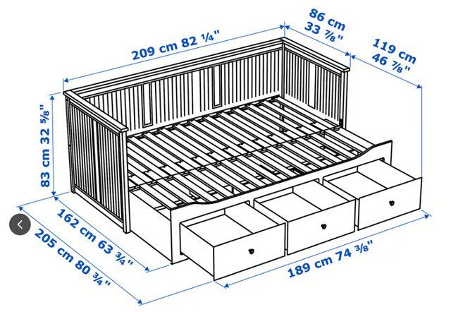 Divano letto comodo con 2 materassi