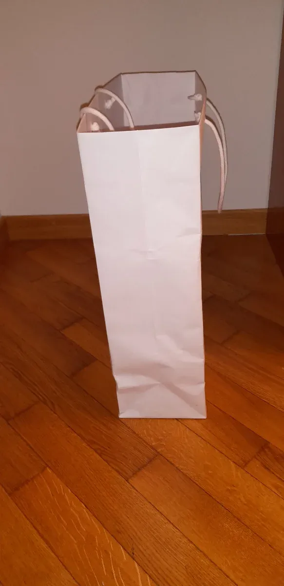 PRADA SACCHETTO BUSTA BIANCA GRANDE REGALO FASHION