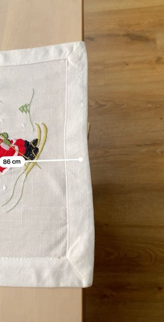 Caminho de Mesa Natalício com Papai Noel