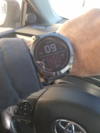Reloj Garmin Fenix 7X Solar Negro/Rojo