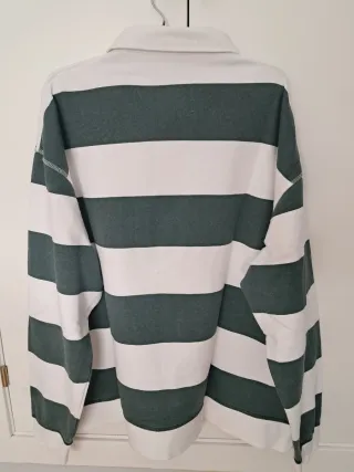 Polo Unit Rayas Verde/Blanco Talla 3XL