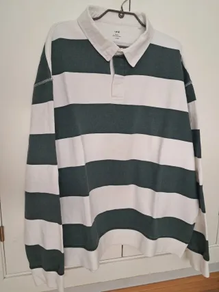 Polo Unit Rayas Verde/Blanco Talla 3XL