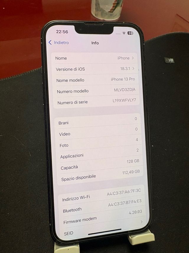 iPhone 13 Pro 128GB Blu/Argento