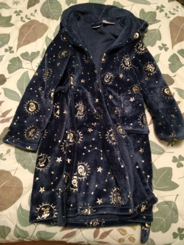 Bata Albornoz Infantil Estrellas y Soles