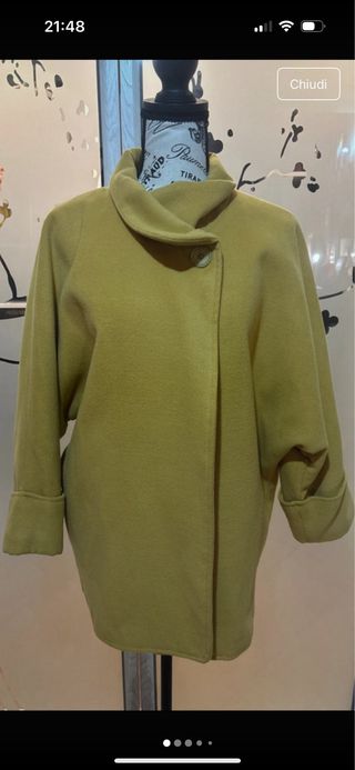 Cappotto giallo donna