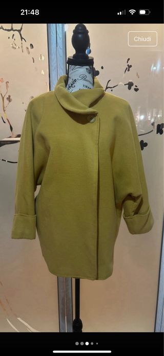 Cappotto giallo donna