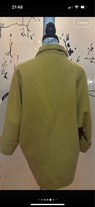Cappotto giallo donna