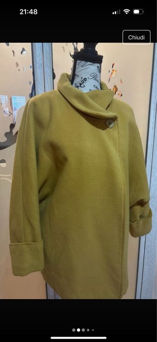 Cappotto giallo donna