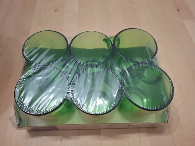 Set 6 Tazas
 Duralex Versailles Verdes