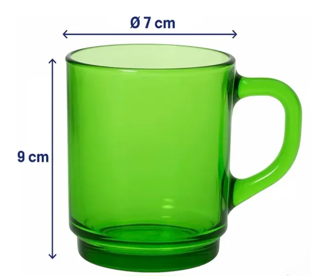 Set 6 Tazas
 Duralex Versailles Verdes