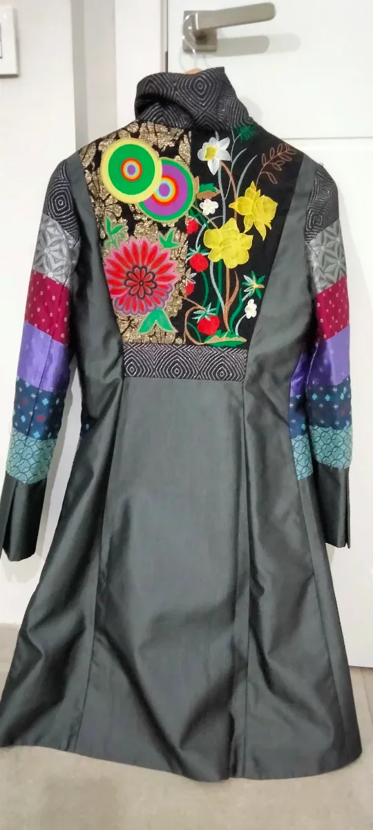 Abrigo Desigual Multicolor Patchwork