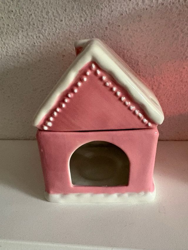 Casa Quemador Cera/Aceites Rosa