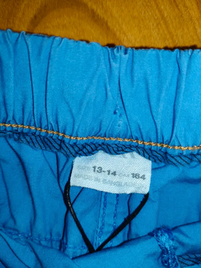 Pantalón corto azul niño 13-14 años