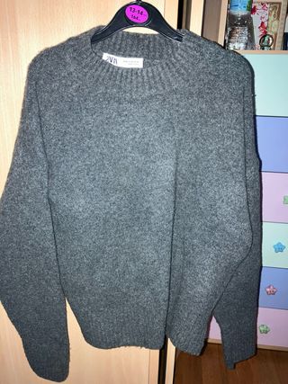 Jersey Zara Gris Talla M