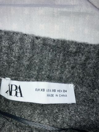 Jersey Zara Gris Talla M