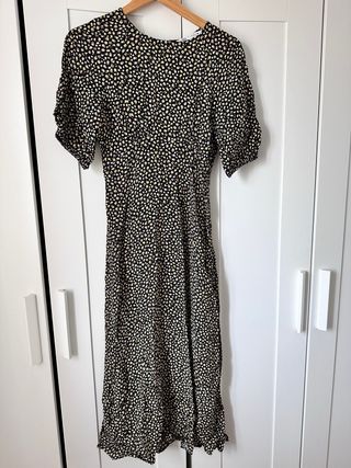 Vestido midi estampado flores Zara