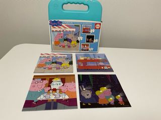 Maletín Puzzles Peppa Pig Educa 4 Puzzles
