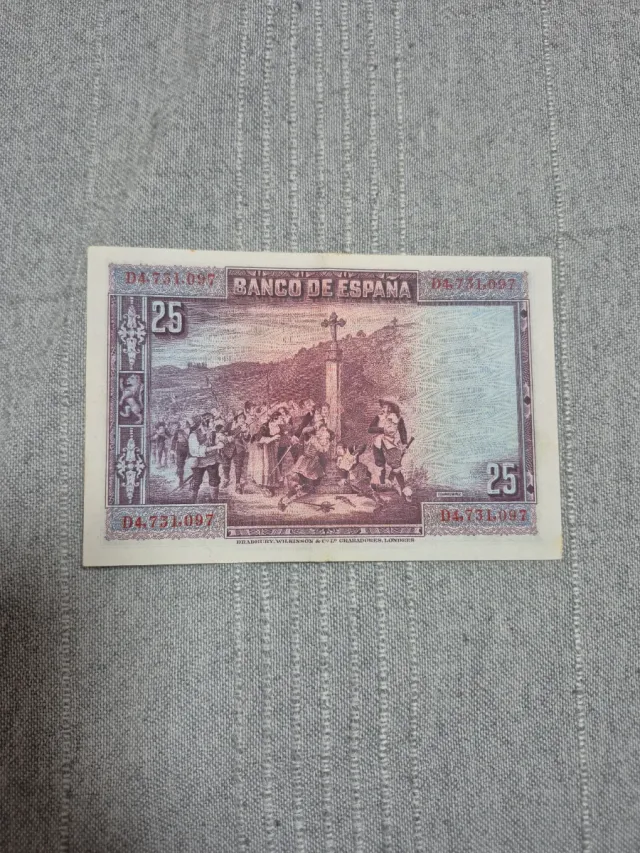 Billete EBC, 25 Pesetas Banco de España 1928
