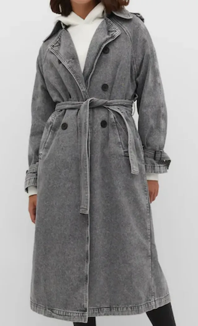 Gabardina vaquera gris xs/s/m