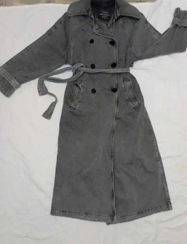 Gabardina vaquera gris xs/s/m