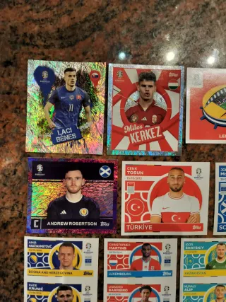 Lotto figurine Topps Euro 2024
