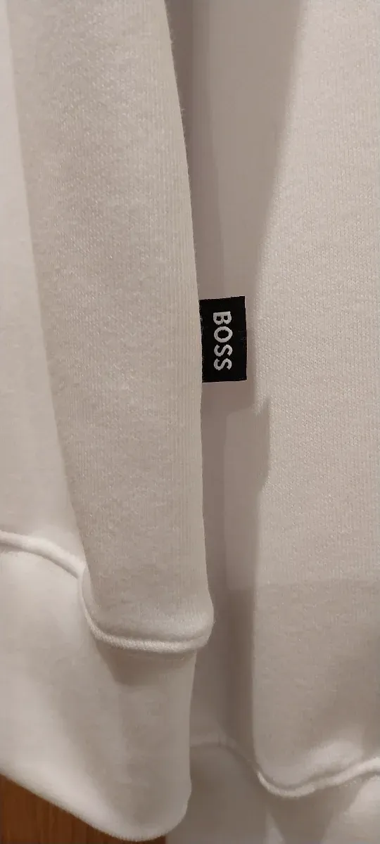 Casaco com capuz BOSS branco