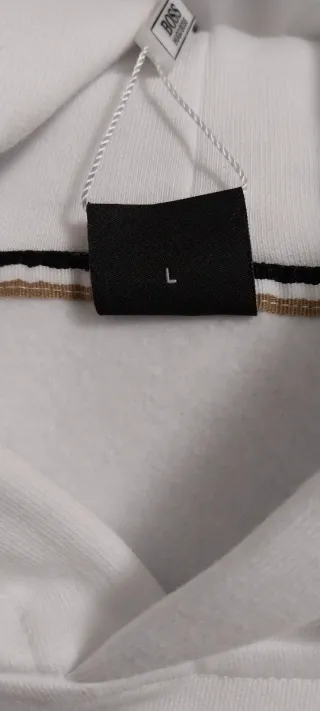 Casaco com capuz BOSS branco