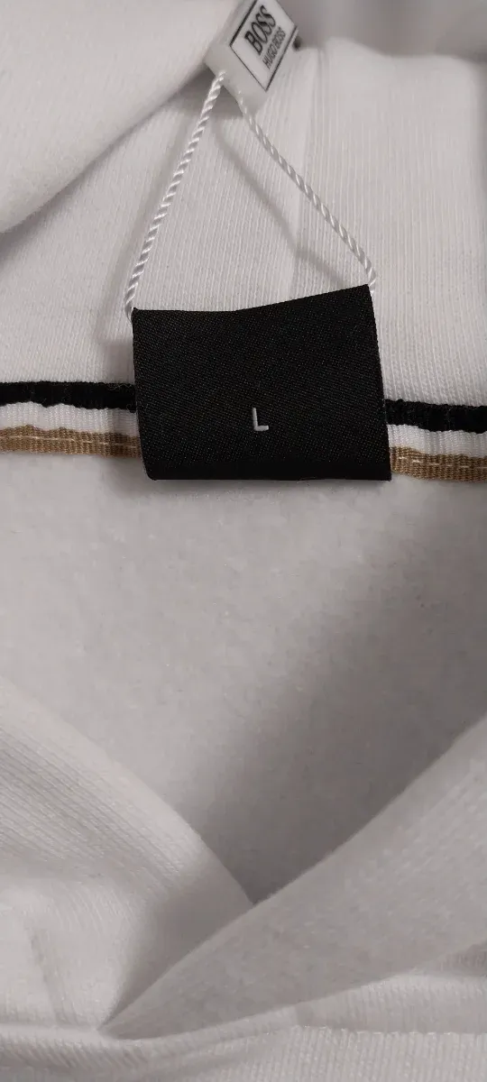 Casaco com capuz BOSS branco