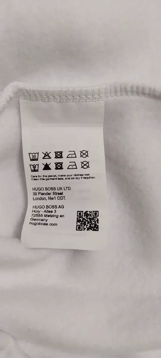 Casaco com capuz BOSS branco