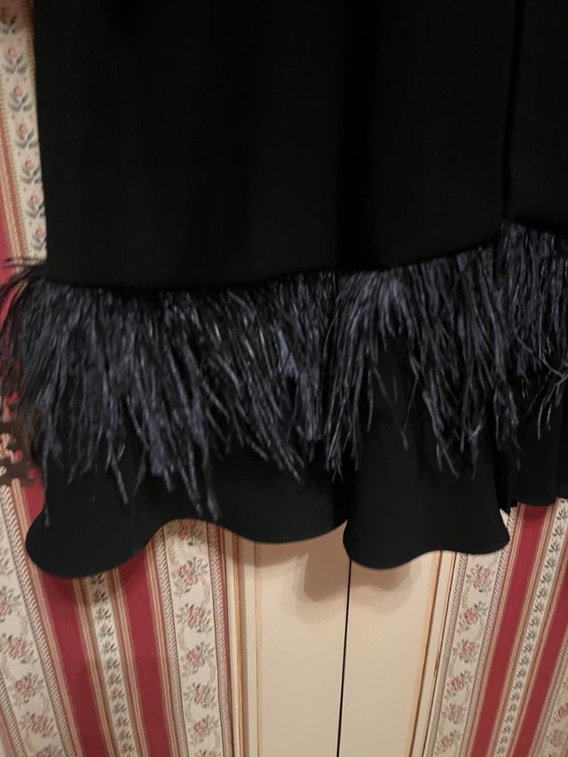 OCASIÓN!!Abrigo Carolina Herrera Negro Talla Única