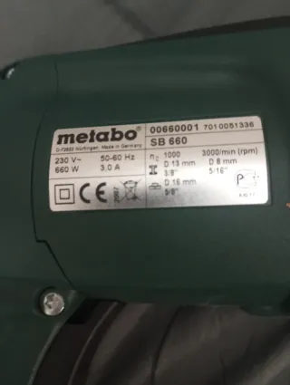 REBAJAS!!! Taladro percutor Metabo SB 660
