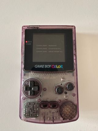 Nintendo Game Boy Color Morado transparente