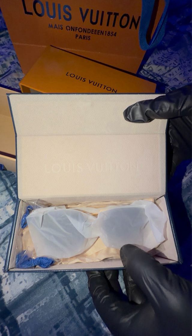 Occhiali Louis Vuitton Donna oro e marroni