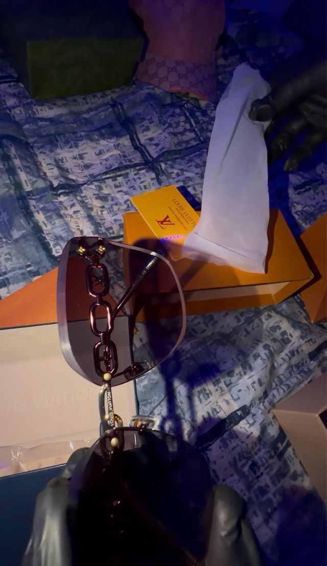 Occhiali Louis Vuitton Donna oro e marroni