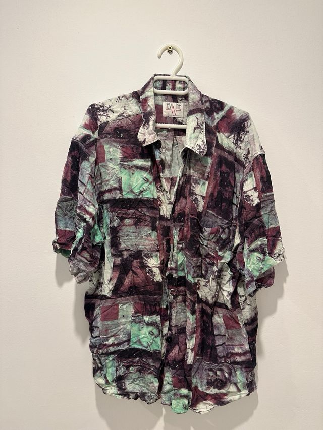 8 Camisas Estampadas Manga Corta