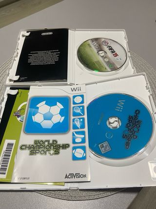 Wii FIFA 15 y World Championship Sports