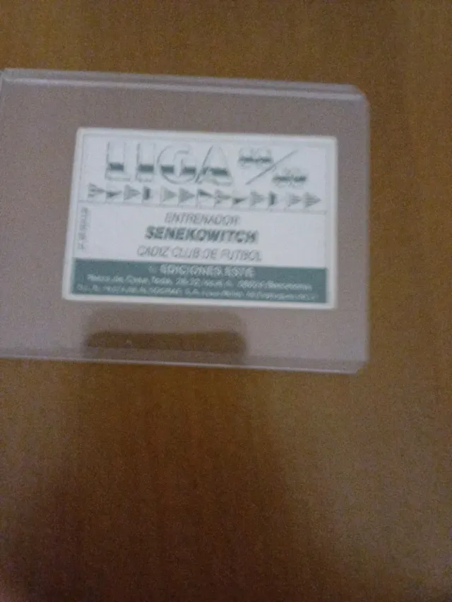 Cromo Senekowitch Entrenador Cádiz CF 88-89