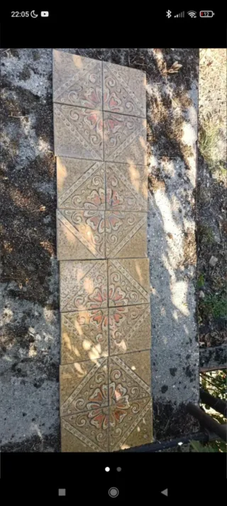 16 Baldosas Hidráulicas Decoradas