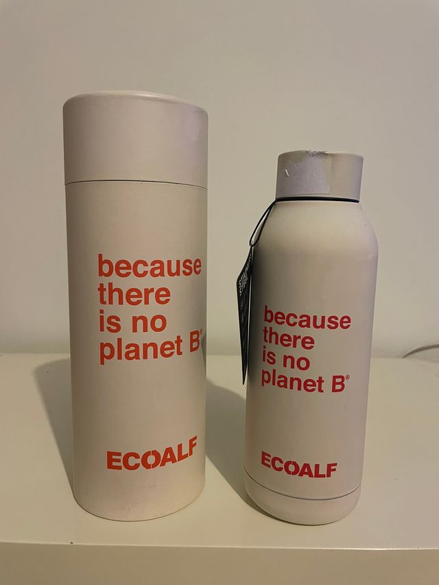 Botella Ecoalf Blanca Metálica