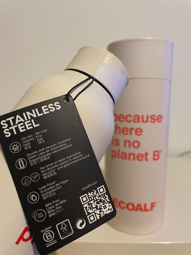 Botella Ecoalf Blanca Metálica