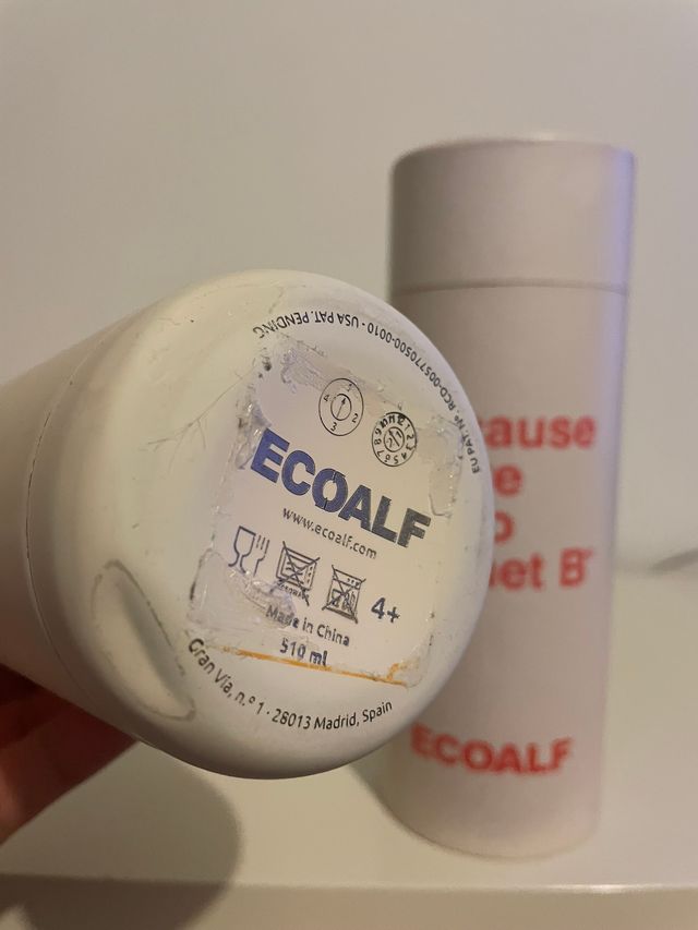 Botella Ecoalf Blanca Metálica