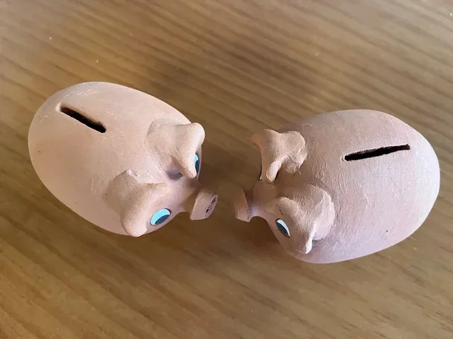 Duo de cerditos hucha