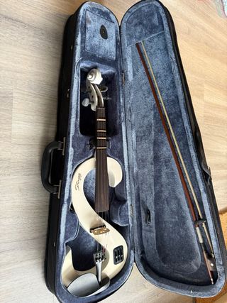 Violín Eléctrico Stagg Blanco