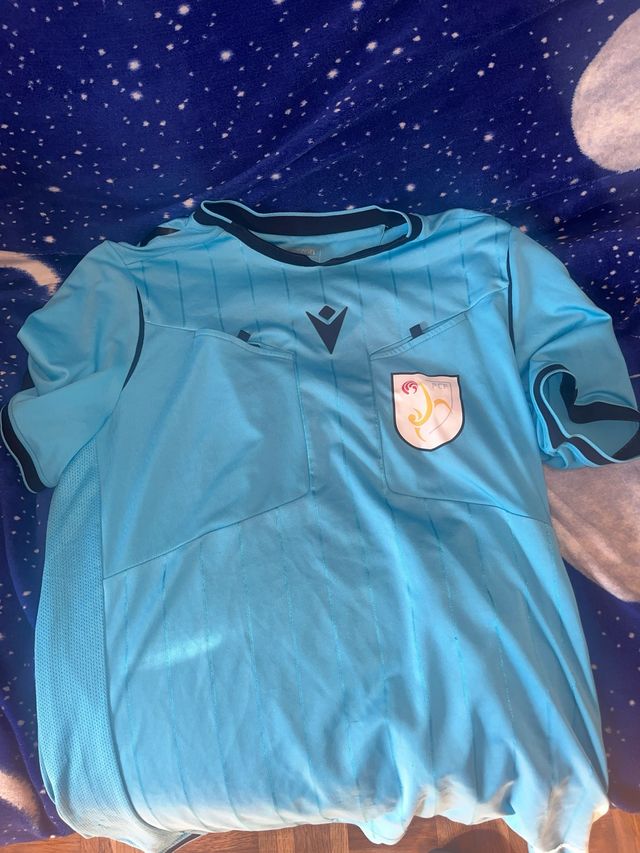 Camiseta árbitro Macron azul Talla M