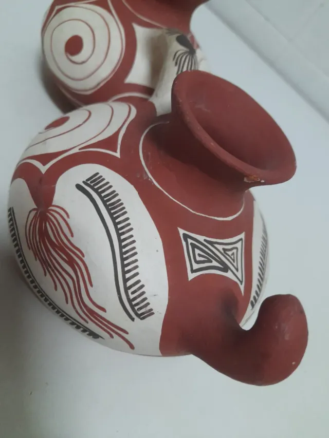 Cántaro doble artesanal vintage