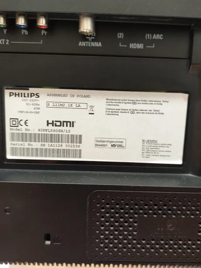 Televisor Philips 42 Negro