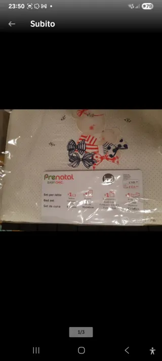 Set letto neonati Prenatal