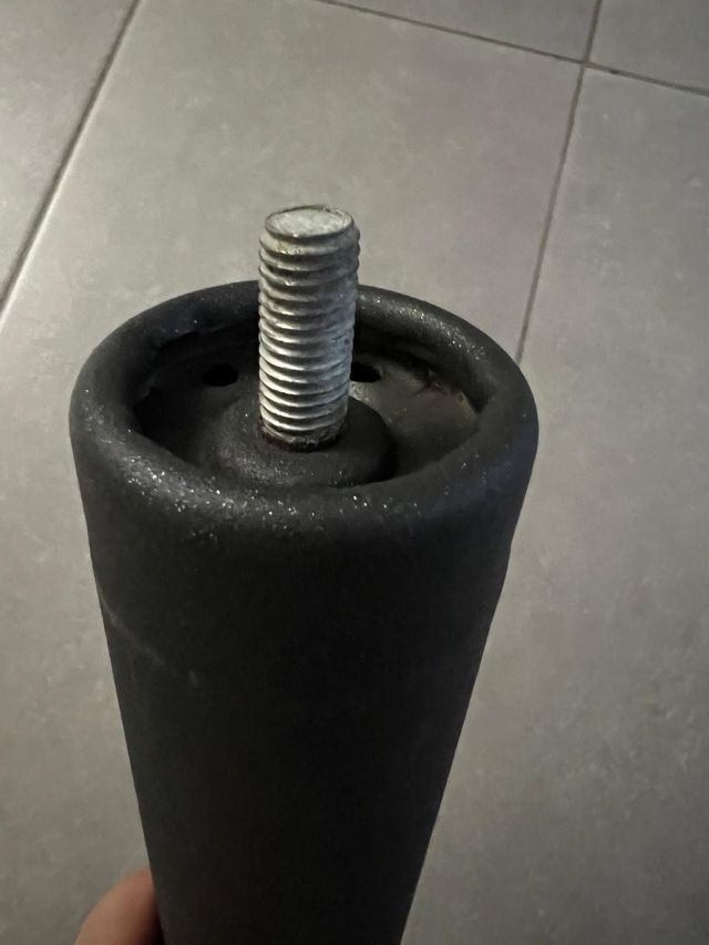 6 gambe del letto 40 cm con vite in metallo m 10